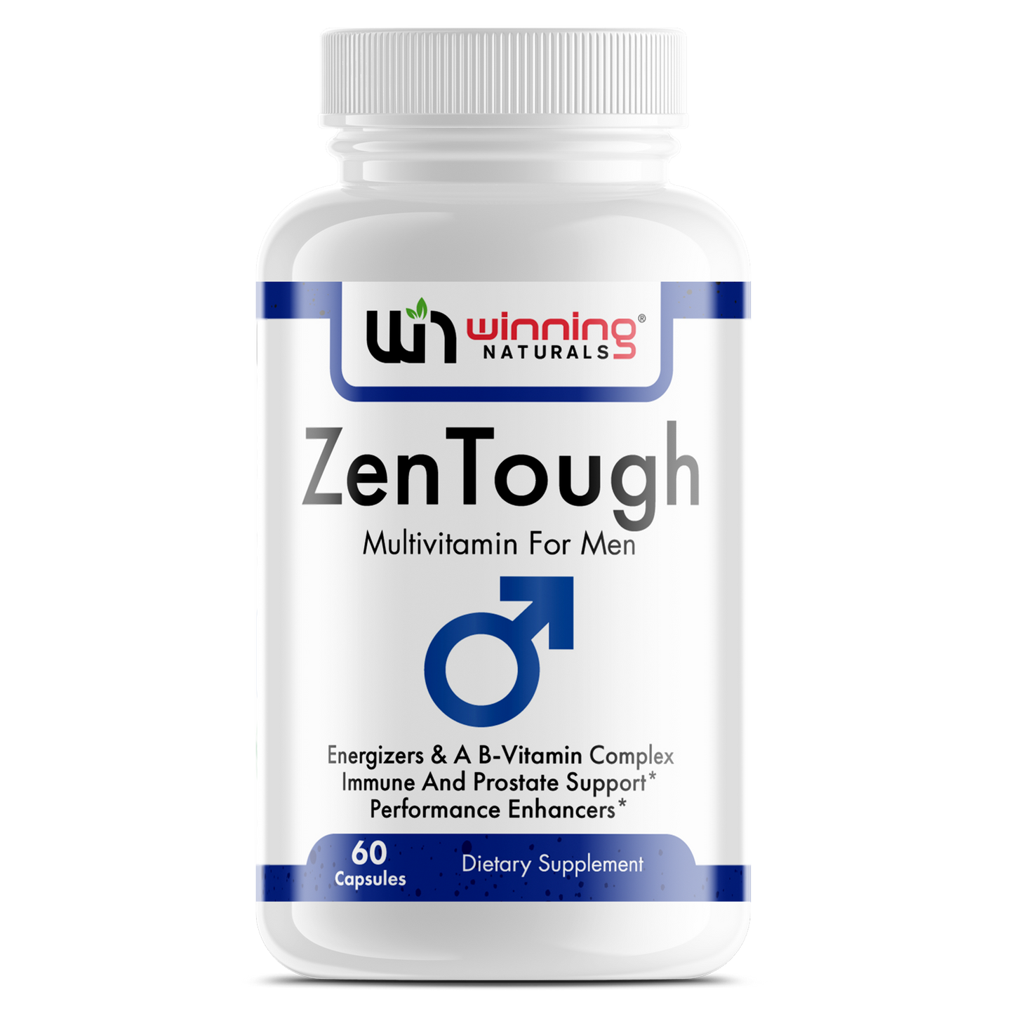 ZenTough Men's Multivitamin - Daily Vitamins for Men's Health - 60 Capsules