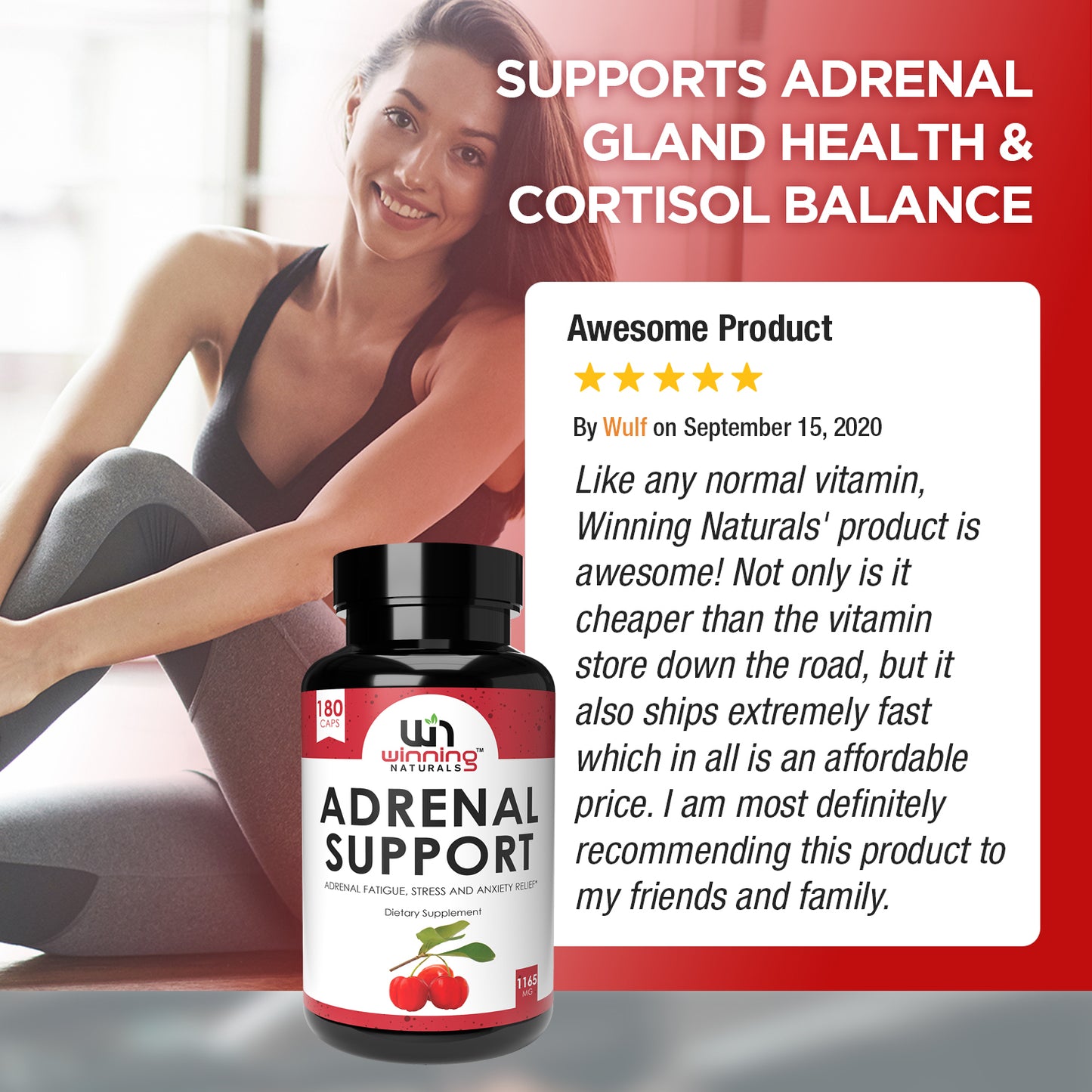 Adrenal Support - 180 Vegan Caps